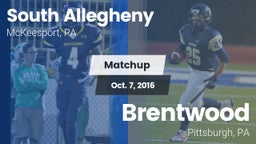 Matchup: South Allegheny vs. Brentwood  2016
