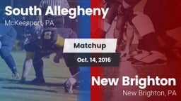Matchup: South Allegheny vs. New Brighton  2016