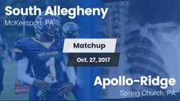 Matchup: South Allegheny vs. Apollo-Ridge  2017