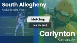 Matchup: South Allegheny vs. Carlynton  2018