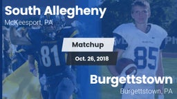 Matchup: South Allegheny vs. Burgettstown  2018
