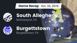 Recap: South Allegheny  vs. Burgettstown  2018