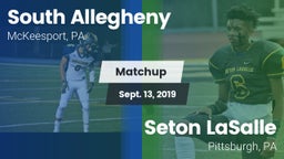 Matchup: South Allegheny vs. Seton LaSalle  2019