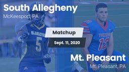 Matchup: South Allegheny vs. Mt. Pleasant  2020