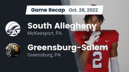 Recap: South Allegheny  vs. Greensburg-Salem  2022