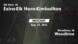 Matchup: Exira-Elk Horn-Kimba vs. Woodbine  2016
