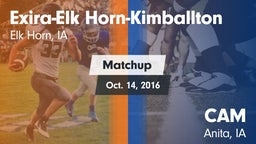 Matchup: Exira-Elk Horn-Kimba vs. CAM  2016