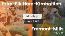 Matchup: Exira-Elk Horn-Kimba vs. Fremont-Mills  2017