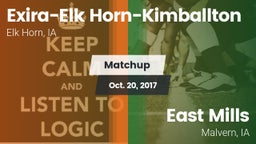 Matchup: Exira-Elk Horn-Kimba vs. East Mills  2017