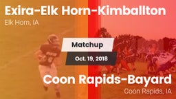 Matchup: Exira-Elk Horn-Kimba vs. Coon Rapids-Bayard  2018