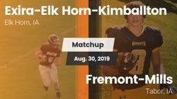 Matchup: Exira-Elk Horn-Kimba vs. Fremont-Mills  2019