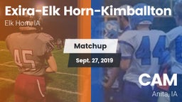 Matchup: Exira-Elk Horn-Kimba vs. CAM  2019