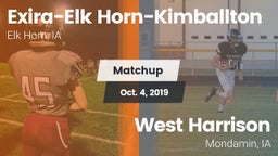 Matchup: Exira-Elk Horn-Kimba vs. West Harrison  2019