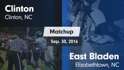 Matchup: Clinton vs. East Bladen  2016