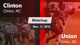 Matchup: Clinton vs. Union  2016