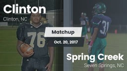 Matchup: Clinton vs. Spring Creek  2017