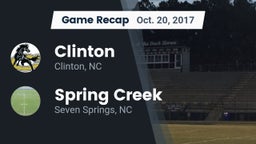 Recap: Clinton  vs. Spring Creek  2017