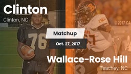 Matchup: Clinton vs. Wallace-Rose Hill  2017