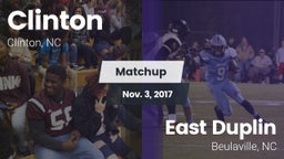 Matchup: Clinton vs. East Duplin  2017