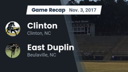 Recap: Clinton  vs. East Duplin  2017