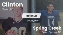 Matchup: Clinton vs. Spring Creek  2018