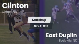 Matchup: Clinton vs. East Duplin  2018