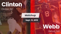 Matchup: Clinton vs. Webb  2019