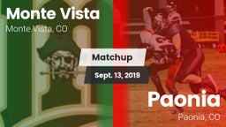 Matchup: Monte Vista vs. Paonia  2019