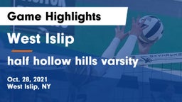 West Islip  vs half hollow hills varsity Game Highlights - Oct. 28, 2021