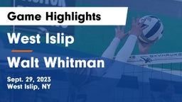 West Islip  vs Walt Whitman  Game Highlights - Sept. 29, 2023