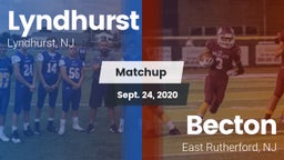 Matchup: Lyndhurst vs. Becton  2020