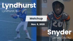 Matchup: Lyndhurst vs. Snyder  2020
