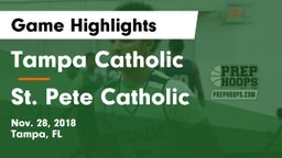 Tampa Catholic  vs St. Pete Catholic Game Highlights - Nov. 28, 2018