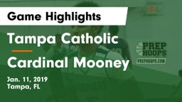 Tampa Catholic  vs Cardinal Mooney Game Highlights - Jan. 11, 2019