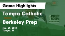 Tampa Catholic  vs Berkeley Prep  Game Highlights - Jan. 25, 2019