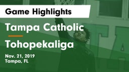 Tampa Catholic  vs Tohopekaliga  Game Highlights - Nov. 21, 2019