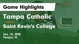 Tampa Catholic  vs Saint Kevin's College Game Highlights - Jan. 13, 2020