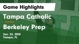 Tampa Catholic  vs Berkeley Prep  Game Highlights - Jan. 24, 2020