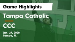 Tampa Catholic  vs *** Game Highlights - Jan. 29, 2020