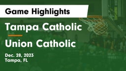 Tampa Catholic  vs Union Catholic  Game Highlights - Dec. 28, 2023