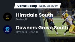 Recap: Hinsdale South  vs. Downers Grove South  2019
