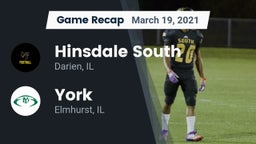 Recap: Hinsdale South  vs. York  2021