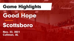 Good Hope  vs Scottsboro Game Highlights - Nov. 22, 2021