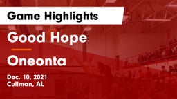 Good Hope  vs Oneonta Game Highlights - Dec. 10, 2021