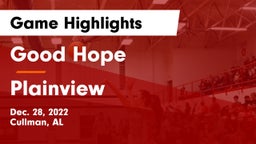 Good Hope  vs Plainview Game Highlights - Dec. 28, 2022