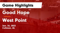 Good Hope  vs West Point Game Highlights - Jan. 26, 2023
