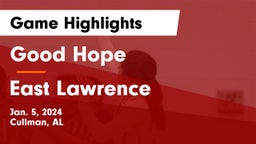 Good Hope  vs East Lawrence Game Highlights - Jan. 5, 2024