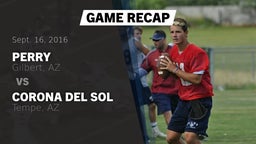 Recap: Perry  vs. Corona del Sol  2016