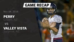 Recap: Perry  vs. Valley Vista  2016
