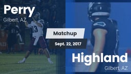 Matchup: Perry vs. Highland  2017